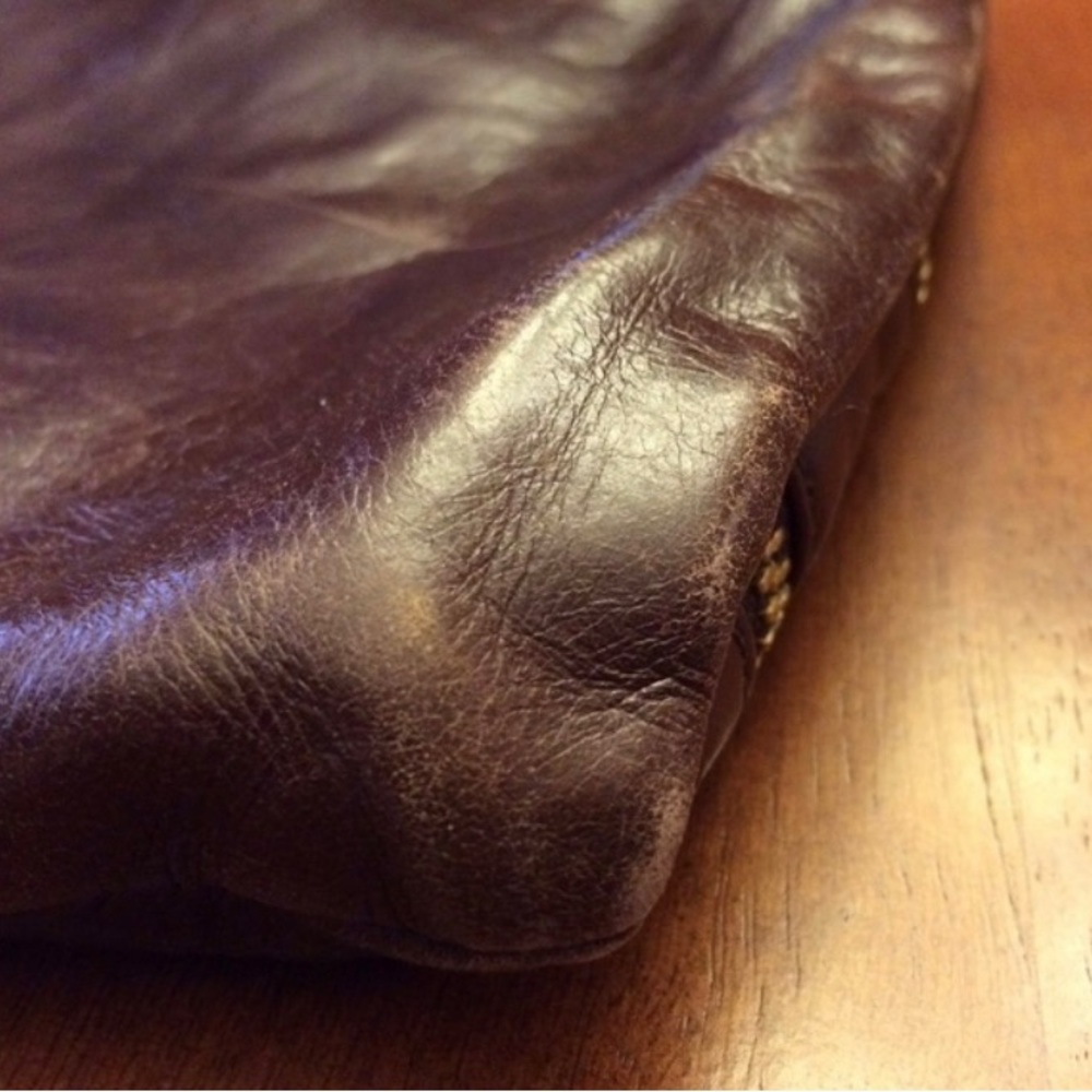 Rare Coke Haan Leather & Suede Zipper Purse - Picture 4 of 4